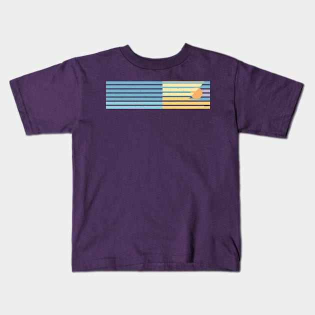 90s Retro Sunset Kids T-Shirt by Vanphirst